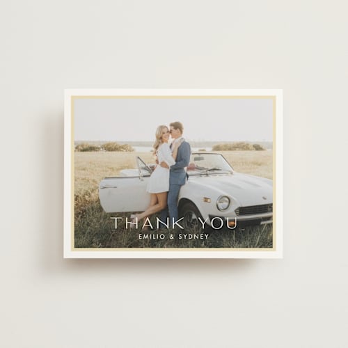 This is a lemon thank you postcards with standard by Ellen Schlegelmilch called palmetto printing on signature in postcard