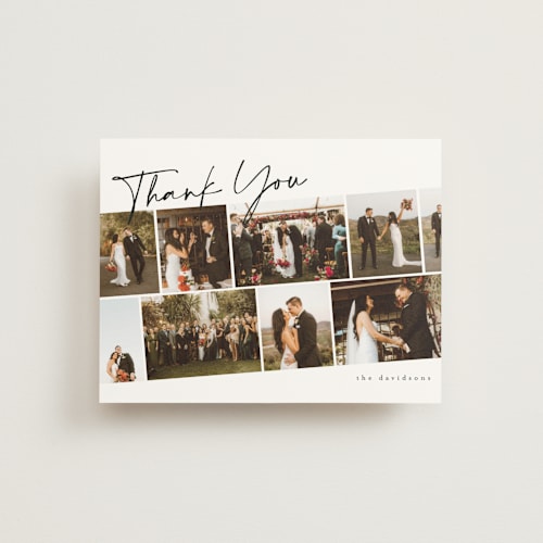 This is a snow wedding thank you cards with standard by Iveta Angelova called highlights printing on strathmore in standard