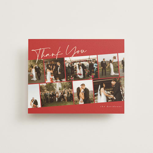 This is a apple wedding thank you cards with standard by Iveta Angelova called highlights printing on strathmore in standard