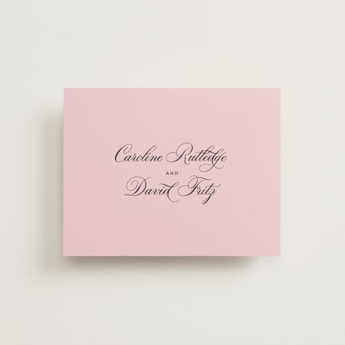 This is a peony wedding thank you cards with standard by Megan Davis called nola printing on strathmore in standard