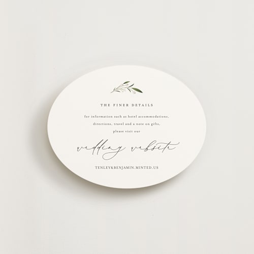 This is a cotton enclosure cards with standard by Jennifer Postorino called gentle whisper printing on signature in standard