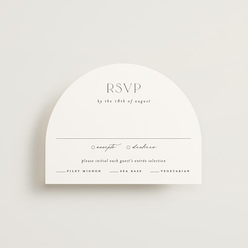 This is a cotton rsvp cards with standard by Carolyn Nicks called grande printing on signature in standard