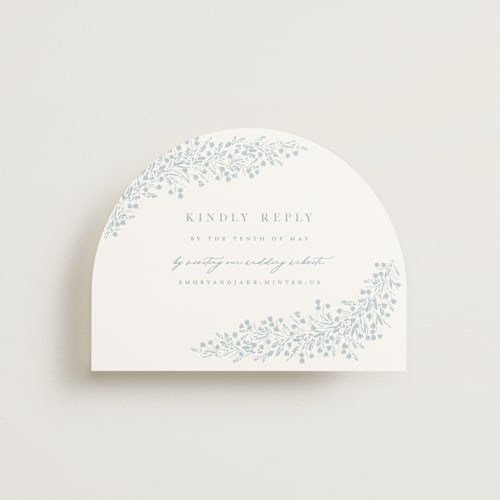 This is a ice rsvp cards with standard by Kristie Kern called villa printing on signature in standard