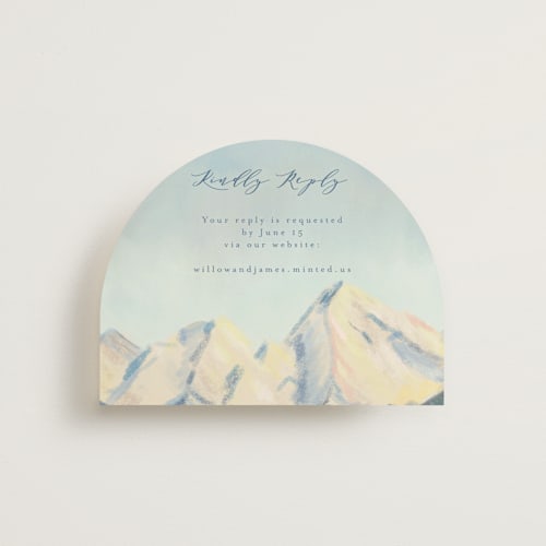 This is a summer rsvp cards with standard by Petra Kern called the valley printing on signature in standard