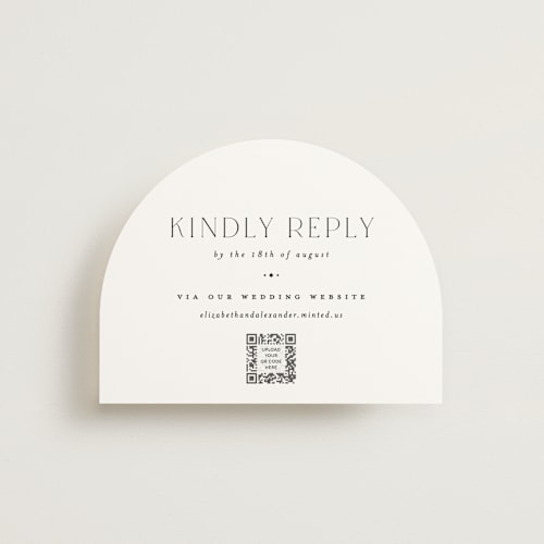 This is a cotton rsvp cards with standard by Carolyn Nicks called grande printing on signature in standard