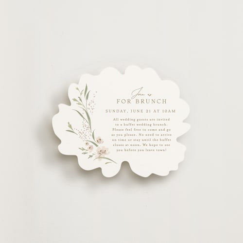 This is a spring mist enclosure cards with standard by Erin L. Wilson called meadow printing on signature in standard
