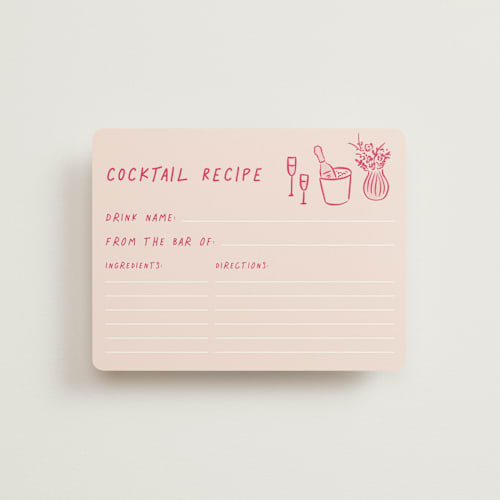 This is a creme bridal shower insert cards with standard by chocomocacino called atherina printing on signature in standard