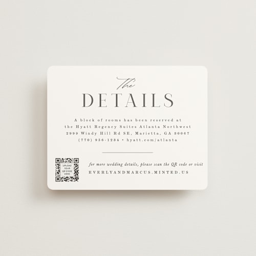 This is a snow enclosure cards with standard by Hooray Creative called everly printing on signature in standard