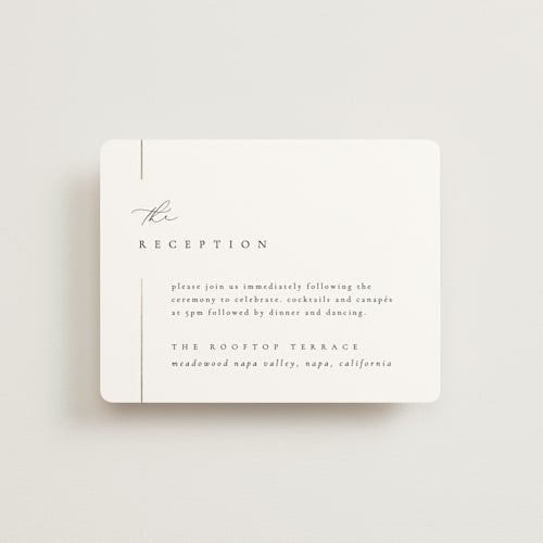 This is a classic foil stamped wedding invitations with foil pressed by Kelly Schmidt called london printing on signature in standard