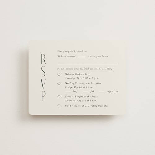 This is a porcelain rsvp cards with standard by Jennifer Postorino called unity printing on signature in standard