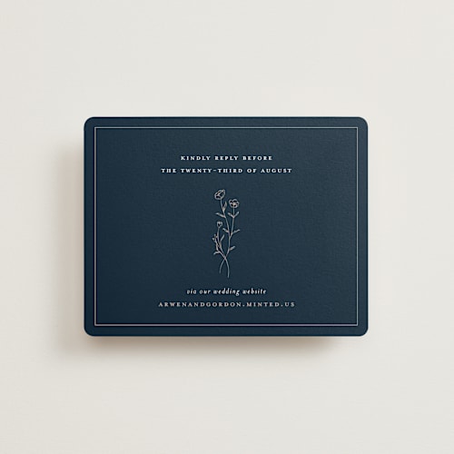 This is a aegean rsvp cards with standard by chocomocacino called kouignette printing on signature in standard