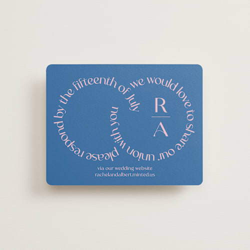 This is a marseille rsvp cards with standard by Claudia Orengo called connected printing on signature in standard