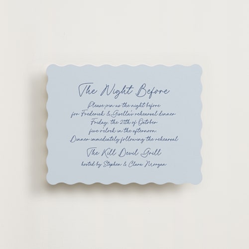 This is a santorini reception cards with standard by chocomocacino called strazzate printing on signature in standard