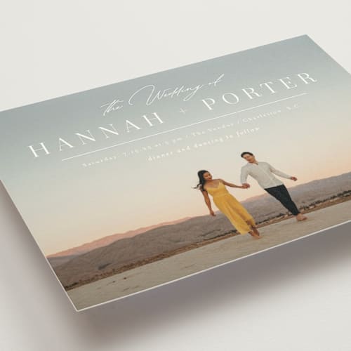 This is a linen wedding invitations with standard by Ashley Rosenbaum called mystique printing on signature in standard