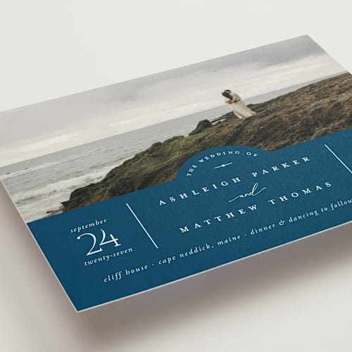 This is a marseille wedding invitations with standard by Heather Schertzer called panoramic printing on signature in standard