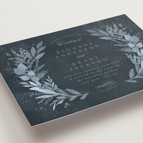 This is a neptune wedding invitations with standard by Creo Study called wonderful tonight printing on signature in standard