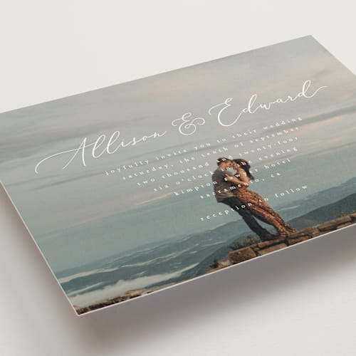 This is a cloud wedding invitations with standard by Jhudy called so inlove printing on signature in standard