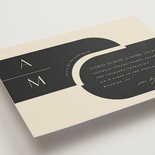 This is a matchbook wedding invitations with standard by Christie Garcia called entwine printing on signature in standard