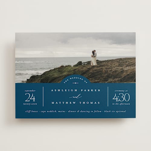 This is a marseille wedding invitations with standard by Heather Schertzer called panoramic printing on signature in standard