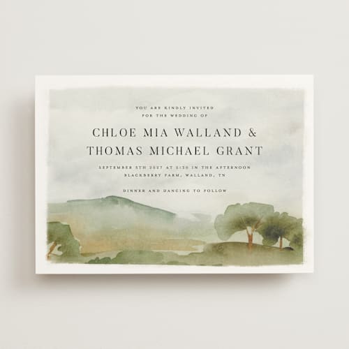 This is a emerald wedding invitations with standard by Petra Kern called countryside printing on signature in standard