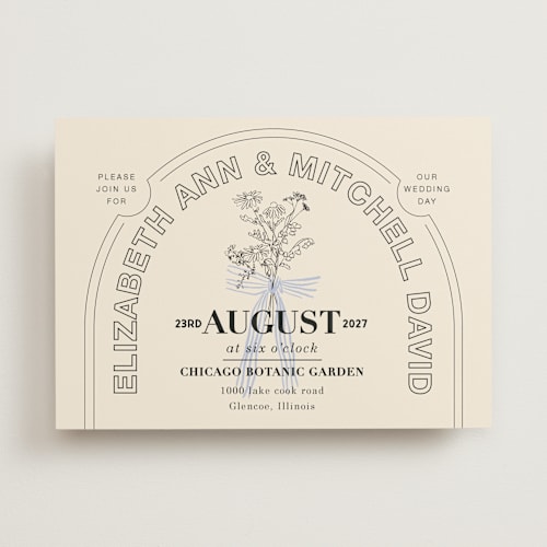 This is a daisy wedding invitations with standard by Baumbirdy called sealed printing on signature in standard