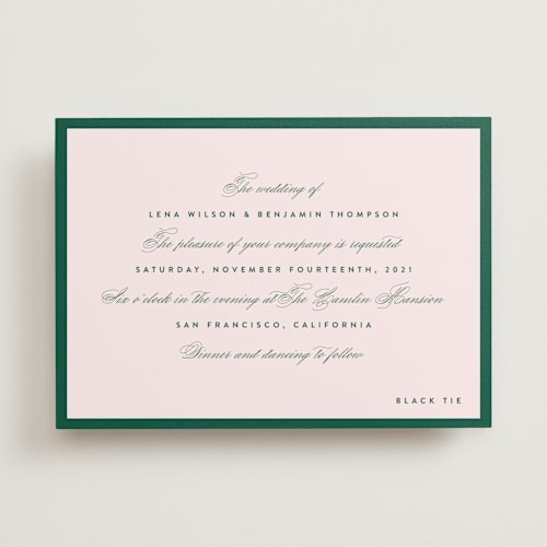This is a forest wedding invitations with standard by Wildbrook Press called you're my type printing on signature in standard