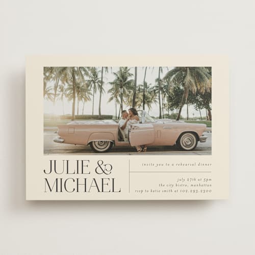 Gallery Inspired Rehearsal Invitations