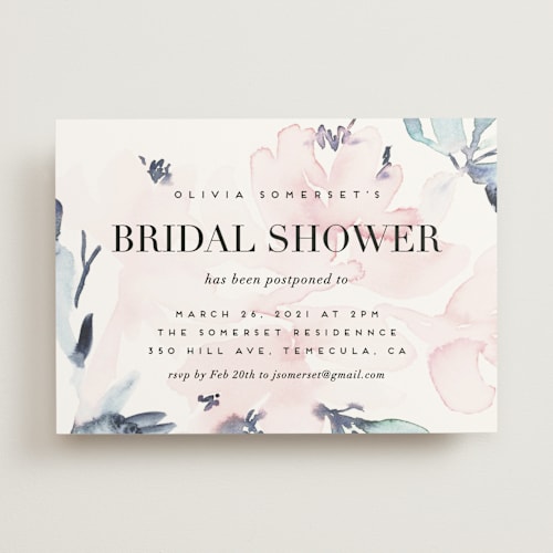 This is a azalea save the date with standard by Petra Kern called florista modernista printing on signature in standard