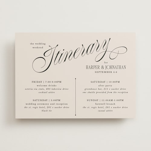 This is a linen ceremony reception essentials with standard by Kate Ahn called mirin printing on signature in standard