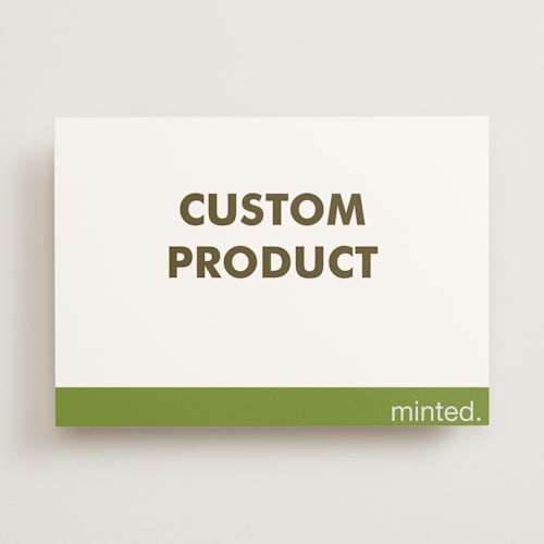 This is a charcoal unique wedding programs with standard by Minted Custom called 5"x7" landscape custom printing on signature in standard