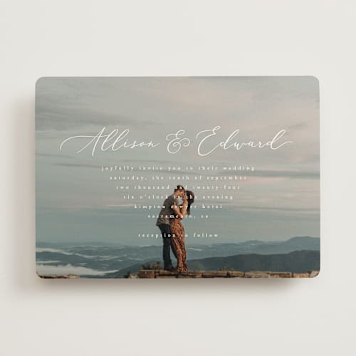 This is a cloud wedding invitations with standard by Jhudy called so inlove printing on signature in standard
