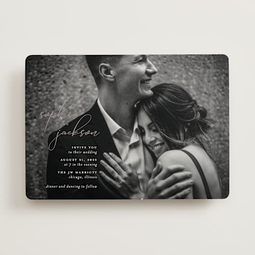This is a sugar plum wedding invitations with standard by Laura Hamm called kindly join us printing on signature in standard