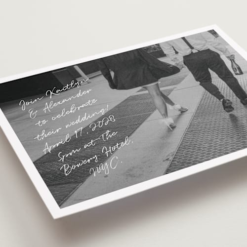 This is a cloud wedding invitations with standard by Adelyn T. called photograph scribble printing on recycled smooth signature in grand