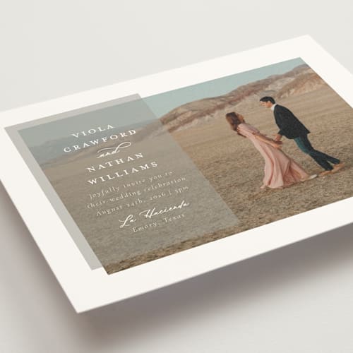 This is a dove wedding invitations with standard by Meggy Masters called overlay printing on signature in grand