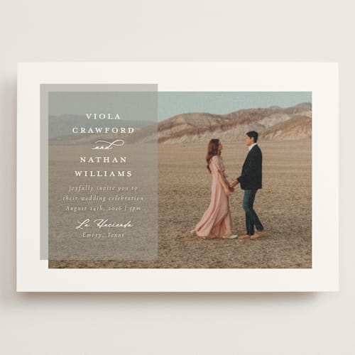 This is a dove wedding invitations with standard by Meggy Masters called overlay printing on signature in grand