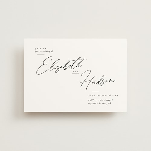 This is a snow petite wedding invitations with standard by Nicoletta Savod called macaron printing on signature in petite