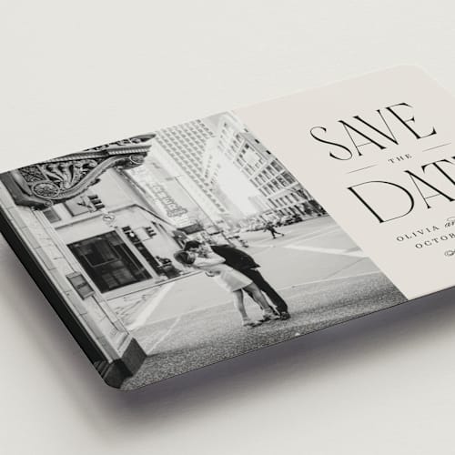This is a dove save the date magnets with standard by Robert and Stella called pierre printing on magnet paper in magnet