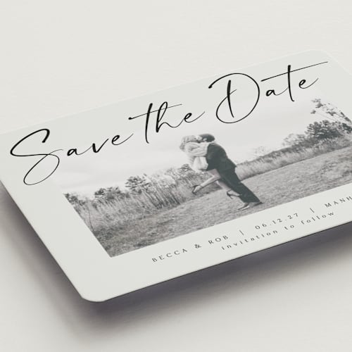 This is a ash save the date magnets with standard by AK Graphics called flash dance printing on magnet paper in magnet