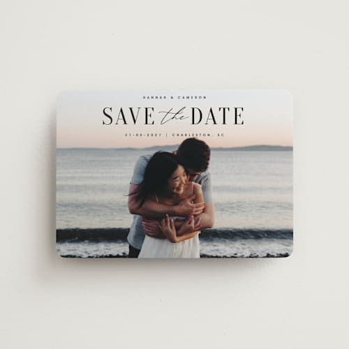 This is a ink save the date magnets with standard by Zani van Zyl called danielle printing on magnet paper in magnet