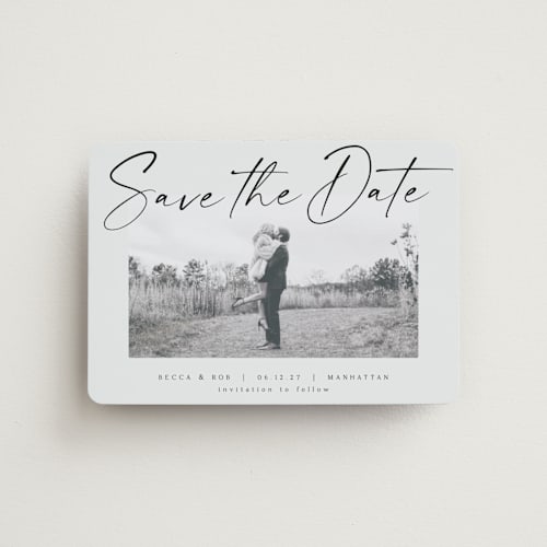 This is a ash save the date magnets with standard by AK Graphics called flash dance printing on magnet paper in magnet
