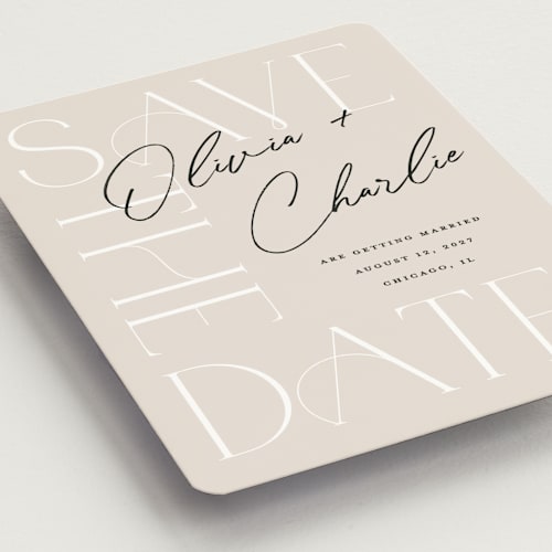 This is a shell save the date magnets with standard by Pixel and Hank called sublime printing on magnet paper in magnet