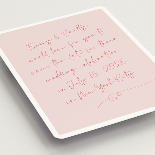 This is a rosebud save the date magnets with standard by Adelyn T. called ink scribble printing on magnet paper in magnet