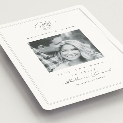 This is a cloud save the date magnets with standard by Amy Kross called simple edge printing on magnet paper in magnet