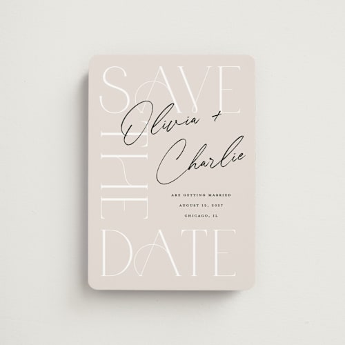 This is a shell save the date magnets with standard by Pixel and Hank called sublime printing on magnet paper in magnet