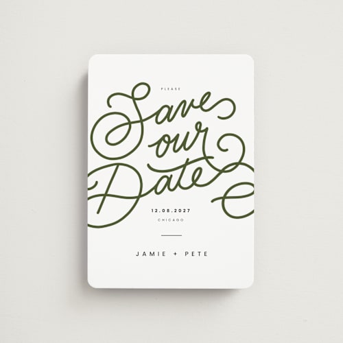 This is a ivy save the date magnets with standard by Adelyn T. called easy lettering printing on magnet paper in magnet