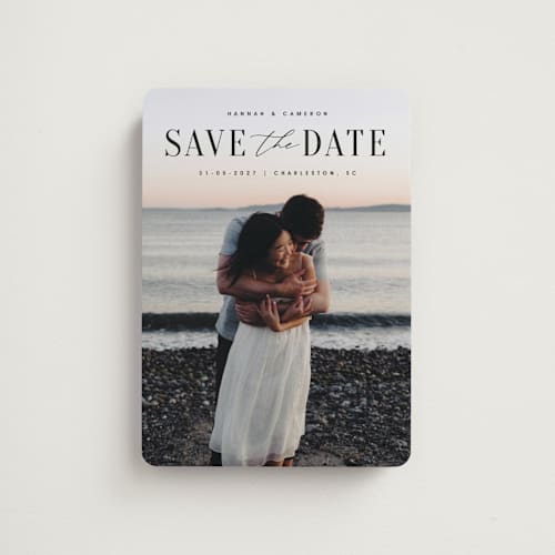 This is a ink save the date magnets with standard by Zani van Zyl called danielle printing on magnet paper in magnet