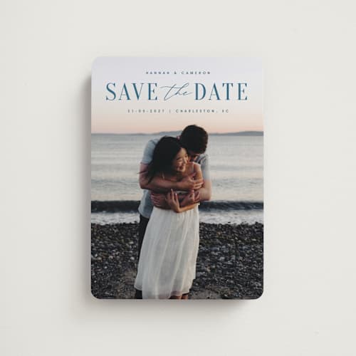 This is a ocean save the date magnets with standard by Zani van Zyl called danielle printing on magnet paper in magnet
