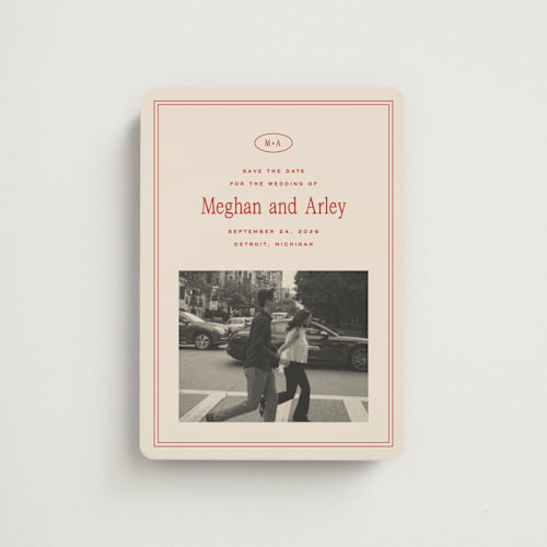 This is a cherry save the date magnets with standard by Ellen Schlegelmilch called cherry printing on magnet paper in magnet