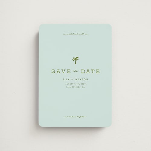 This is a ocean save the date magnets with standard by Olivia Goree called vacation printing on magnet paper in magnet
