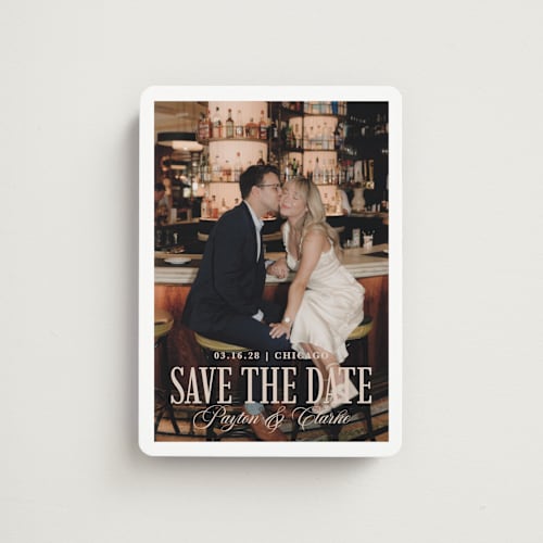 This is a roma save the date magnets with standard by chocomocacino called kroštule printing on magnet paper in magnet